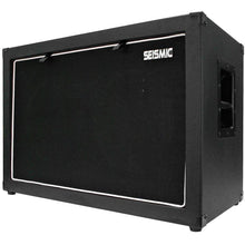 Load image into Gallery viewer, Luke-2x12C - Contemporary Empty Dual 12&quot; Guitar Cabinet - Black Tolex/Black Cloth Grill
