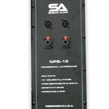 Load image into Gallery viewer, Pair of 15&quot; PA DJ Molded Speakers and Stands
