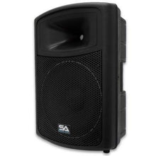 Load image into Gallery viewer, Pair of 15&quot; PA DJ Molded Speakers and Stands
