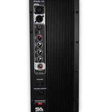 Load image into Gallery viewer, Pair of Powered 12&quot; PA DJ Molded Speakers with Speaker Stands
