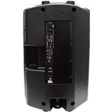 Load image into Gallery viewer, Pair of Powered 15&quot; PA DJ Molded Speakers with Speaker Stands
