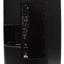 Load image into Gallery viewer, Pair of Powered 15&quot; PA DJ Molded Speakers with Speaker Stands
