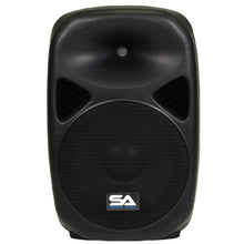 Load image into Gallery viewer, Pair of Powered 12 Inch PA Speakers - Rechargeable with 2 Mics, Remote and Bluetooth
