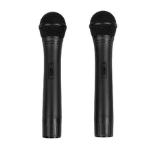 Load image into Gallery viewer, Pair of Powered 15 Inch PA Speaker - Rechargeable with 2 Mics, Remote and Bluetooth
