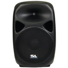 Load image into Gallery viewer, Pair of Powered 15 Inch PA Speaker - Rechargeable with 2 Mics, Remote and Bluetooth

