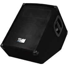 Load image into Gallery viewer, SA-10MT-PW - Pair of Powered 2-Way 10&quot; Floor / Stage Monitors Wedge Style with Titanium Horns
