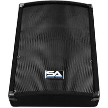 Load image into Gallery viewer, SA-12MT Pair of 12&quot; Floor / Stage Monitors Wedge Style with Titanium Horn
