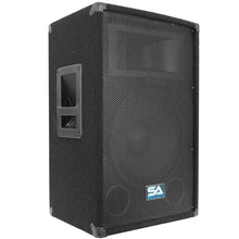Load image into Gallery viewer, Pair of 12&quot; PA Speakers with two Tripod Speaker Stands
