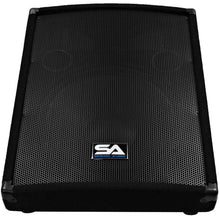 Load image into Gallery viewer, SA-15MT - Pair of 15&quot; Floor / Stage Monitors Wedge Style with Titanium Horn
