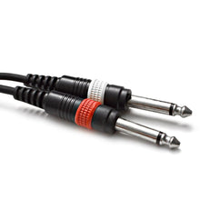 Load image into Gallery viewer, Seismic Audio - SAiTSY3 - 1/8" Stereo 3.5 mm to Dual 1/4" TS Splitter Cable
