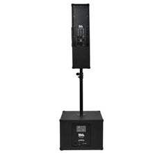 Load image into Gallery viewer, SA-CPPA1 - Powered Compact Portable PA System - 4x5 Column Speaker, 12 Inch Subwoofer and Pole
