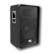 Load image into Gallery viewer, Pair of 15&quot; PA Speakers, 15&quot; Floor Monitors, and 4 Cables
