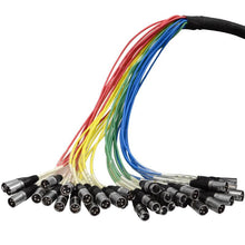 Load image into Gallery viewer, SACE-24x8x100 - 24 Channel XLR Snake Cable - 100 Feet - 1/4&quot; Returns on Box
