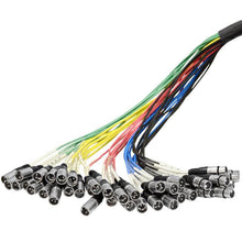 Load image into Gallery viewer, SAEM-32x8x100 - 32 Channel XLR Color Coded Snake Cable - 100 Feet
