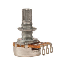 Load image into Gallery viewer, 8 Pack of 250k Ohm Logarithmic Taper Volume Pots with Coarse Knurled Split Shaft
