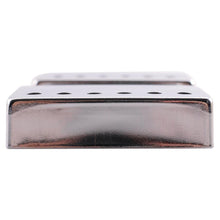 Load image into Gallery viewer, Pair of Chrome Metal Humbucker Covers for Electric Guitars - 52mm Spacing
