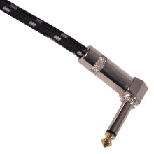 Load image into Gallery viewer, SAGCRBK-20 - 3 Pack of 20&#39; Black Woven Cloth Guitar/Instrument Cables
