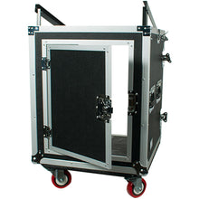 Load image into Gallery viewer, 12 Space Rack Case with Slant Mixer Top
