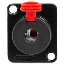 Load image into Gallery viewer, SAPT243 (5 Pack) - Locking 1/4&quot; Female Panel Mount Connector - Black Metal 3 Pole
