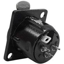 Load image into Gallery viewer, SAPT219 (5 Pack) - XLR Female Panel Mount Connectors - Black Metal Housing
