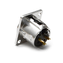 Load image into Gallery viewer, SAPT51 - XLR Male Nickel Panel Mount Connectors
