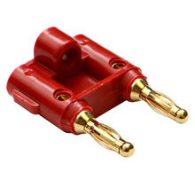 Load image into Gallery viewer, Banana Connectors - 10 Pack of Red &amp; Black
