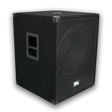 Load image into Gallery viewer, Pair of 15&quot; PA Speakers, Pair of 18&quot; Subwoofers, Pair of Sub Speaker Poles
