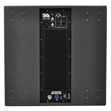 Load image into Gallery viewer, Powered 18 Inch Line Array Subwoofer, Two Powered 12 Inch Line Array Speakers and Mounting Pole
