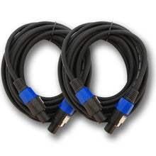 Load image into Gallery viewer, Pair of Dual 12&quot; PA Speakers, Pair of Powered 18&quot; Subs, and Cables
